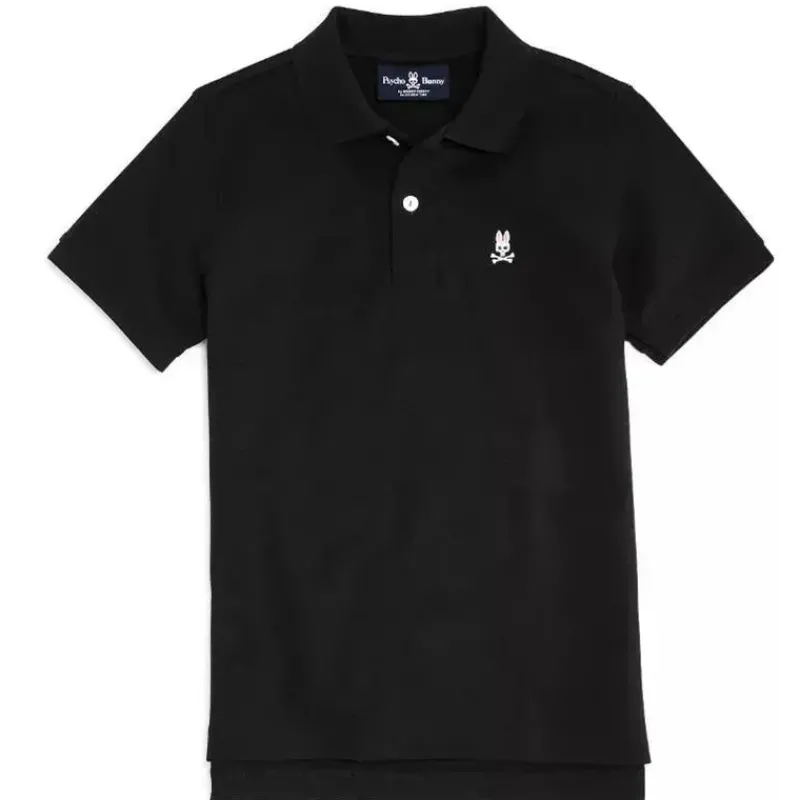 psycho_bunny_kids__polo_c_SKUrEoqWqFp_0.webp Psycho Bunny Kids - Polo Clássico, Preto Clearance