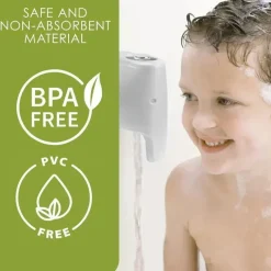 Puj - Capa confortável e ultramacia para torneiras de banheira, elefante, branca Outlet