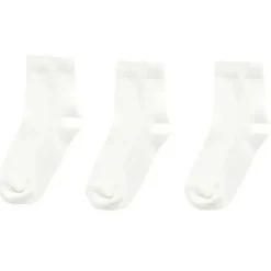 Pure Baby - Conjunto de meias orgânicas neutras brancas para bebê 3Pk Hot