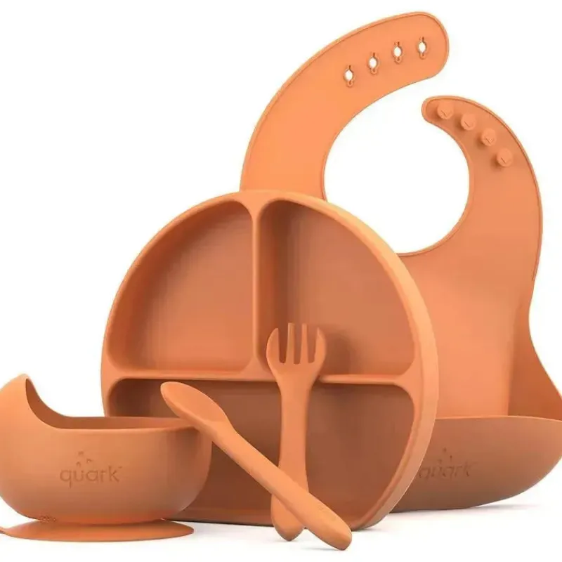 quark__conjunto_de_alimen_SKUZF9xXCHO_0.webp Quark Baby Quark - Conjunto de alimentação para bebês de silicone Feedi 5Pk da Quark New