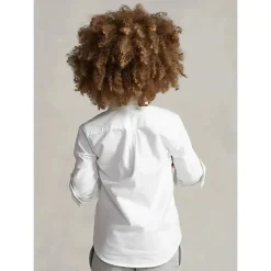 Ralph Lauren - Camisa The Iconic Baby Oxford de manga comprida, 18M, branca New