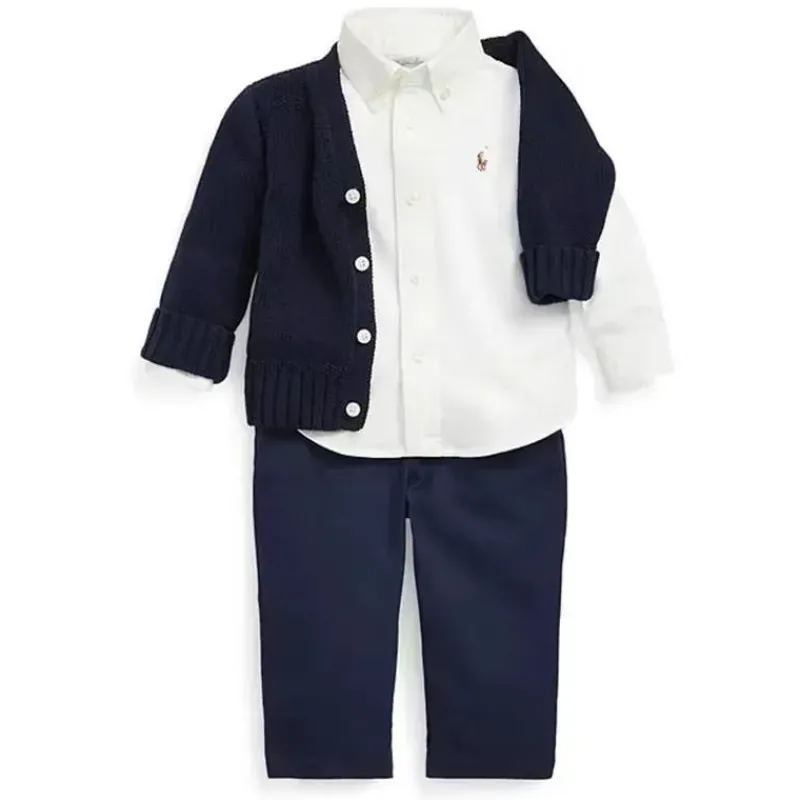 ralph_lauren__camisa_the__SKUGgt7nIm8_3.webp Ralph Lauren - Camisa The Iconic Baby Oxford de manga comprida, 18M, branca New