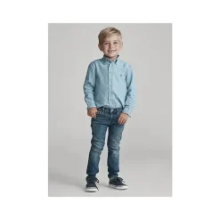 Ralph Lauren - Camisola manga comprida Chambray - Azul Claro 2T Fashion