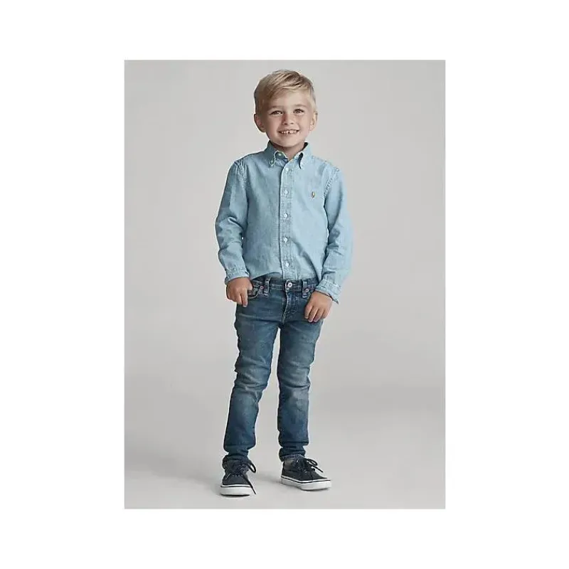 ralph_lauren__camisola_ma_SKUnysrtfp3_1.webp Ralph Lauren - Camisola manga comprida Chambray - Azul Claro 2T Fashion