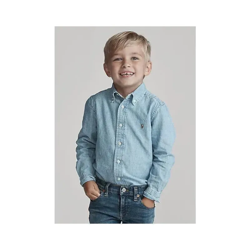 ralph_lauren__camisola_ma_SKUnysrtfp3_3.webp Ralph Lauren - Camisola manga comprida Chambray - Azul Claro 2T Fashion
