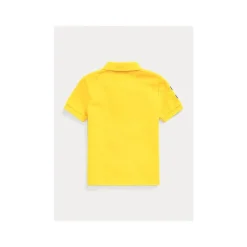 Ralph Lauren - manga curta Big Pony Mesh Polo Racing Yellow Best