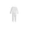 Ralph Lauren - Top e calça de algodão listrado, Quartzo Urze/Branco Outlet