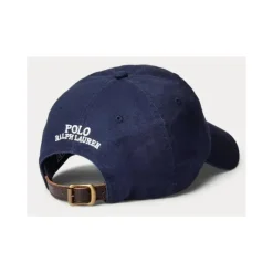 Ralph Lauren Baby – Boné esportivo clássico New Bond Chino Novelty Bear gráfico azul marinho Best