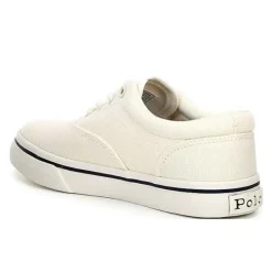 Ralph Lauren Baby - Boy Vulcanized Keaton Cream Canvas W/ Navy New