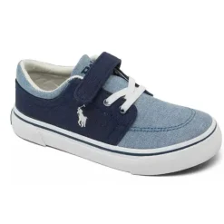 Ralph Lauren Baby - Boys Faxon Tênis Casual Fecho Permanente, Azul Clearance