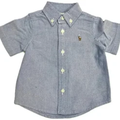 Ralph Lauren Baby - Camisa esportiva Oxford de manga curta Outlet