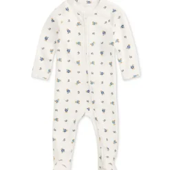 Ralph Lauren Baby - Long-Sleeve Cotton Interlock Novelty Bear Printed Zip Coverall Clearance