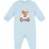 Ralph Lauren Baby - Long-Sleeve Magic Fleece Novelty Bear Graphic Coverall, Beryl Blue Best