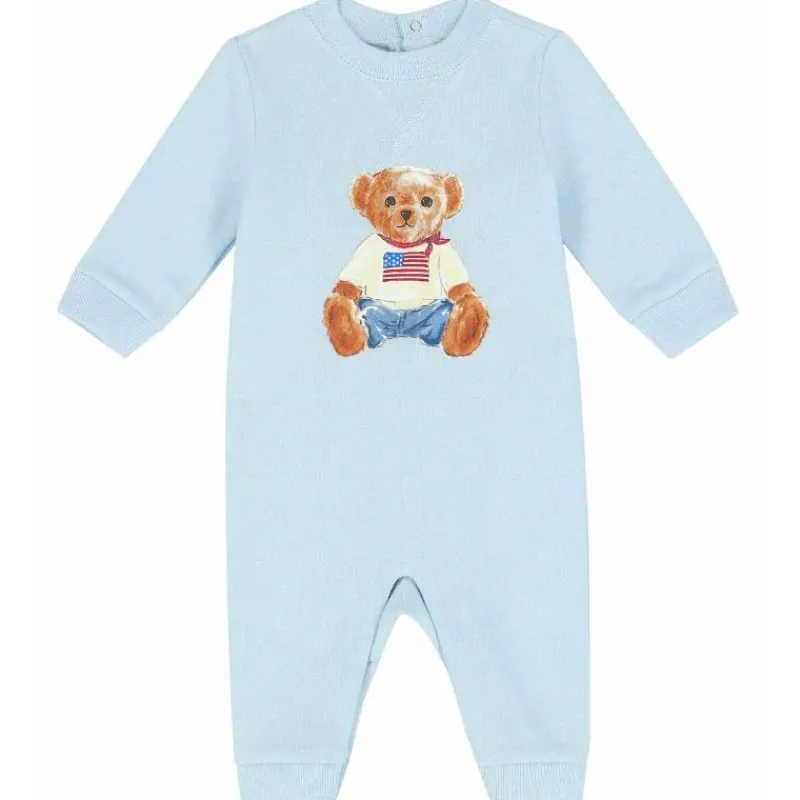 ralph_lauren_baby__longsl_SKUuArSByTk_0.webp Ralph Lauren Baby - Long-Sleeve Magic Fleece Novelty Bear Graphic Coverall, Beryl Blue Best