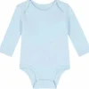 Ralph Lauren Baby – Macacão de manga comprida com gola redonda, Azul Beryl Sale