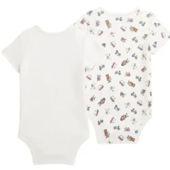 Ralph Lauren Baby - 2Pk Short-Sleeve Cotton Interlock Novelty Bear Graphic Bodysuits, Boy Bear Clearance