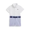 Ralph Lauren Baby - 3Pk Short-Sleeve Interlock Sport Shirt With Belt And Seersucker Short Fashion
