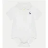 Ralph Lauren Baby - Short-Sleeve Basic Mesh Polo Bodysuit, White Hot