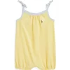Ralph Lauren Baby - Sleeveless Oxford Mesh Tank Bubble Shortall, Yellow Discount