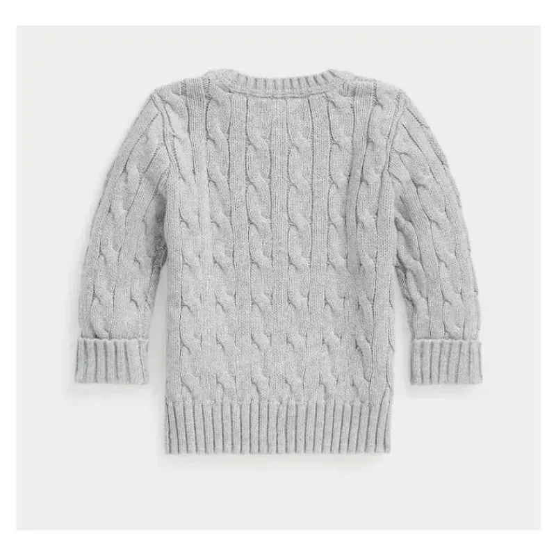 ralph_lauren_baby__suter__SKUQUUn8vpe_1.webp Ralph Lauren Baby – Suéter de manga comprida de algodão com gola redonda Clearance