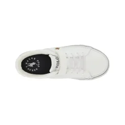 Ralph Lauren Toddler - Sayer vulcanizado caído, branco Clearance