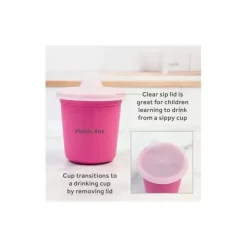 Re Play - Conjunto de jantar minúsculo 5Pk Suprimentos de alimentação para bebês e crianças pequenas, rosa brilhante Best