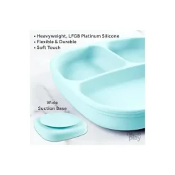 Re Play - Placa dividida por sucção de silicone, azul gelo Discount