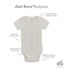 Just Born Recém Nascido - Body Neutro para Bebê 3Pk, Folhagem Neutra Online