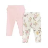 Just Born Recém-nascido - 2 unidades de leggings para bebês meninas, florais vintage Online
