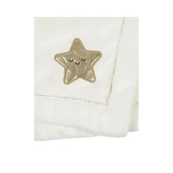 Just Born Recém-nascido - cobertor de pelúcia neutro para bebê, estrela Fashion