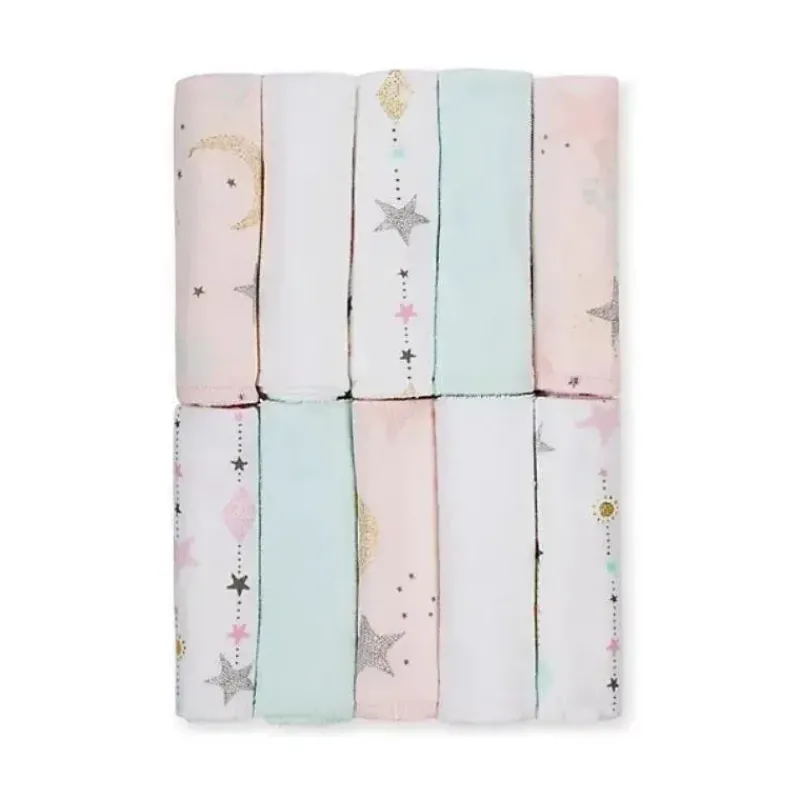 recmnascido__pk_love_and__SKUL1jl3NZi_0.webp Just Born Recém-nascido - 10Pk Love and Sugar Washcloths, Rosa Outlet