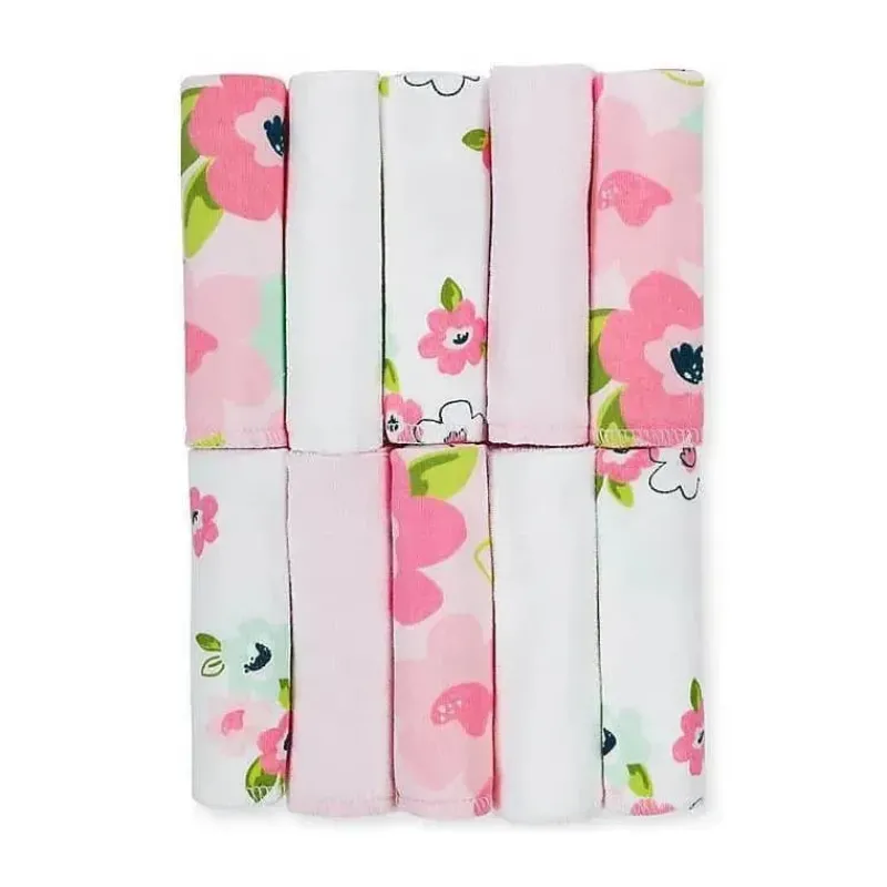 recmnascido__toalhinhas_f_SKUoONC9PV2_0.webp Just Born Recém-nascido - Toalhinhas Flor de 10 Pk, Rosa Clearance