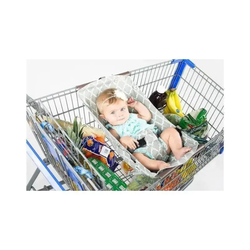 rede_binxy_baby_carrinho__SKUj10T1FzH_1.webp Binxy Baby Rede Carrinho de Compras, Cinza e Aqua Quatrefoil Sale