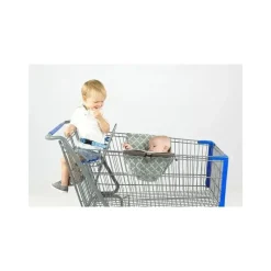 Binxy Baby Rede Carrinho de Compras, Cinza e Aqua Quatrefoil Sale