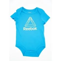 Reebok Enxoval Macacão/Creeper/Chapéu/ Babete 4 Peças Conjunto Danúbio Azul 6/9M Outlet