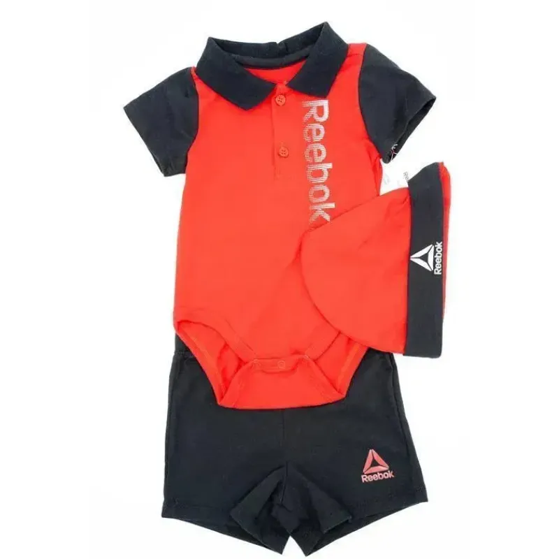 reebok_layette_tricot_cre_SKUsYYv3DFL_0.webp Reebok Layette Tricot Creeper/Curto/Chapéu Red Rush Clearance