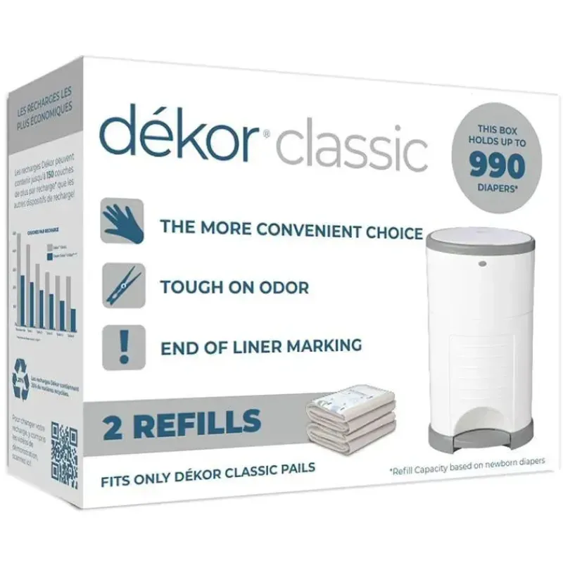 regallager___unidades_de__SKUnzyCxfma_0.webp Dekor Regal-Lager - 2 unidades de recargas de baldes de fraldas Classic New