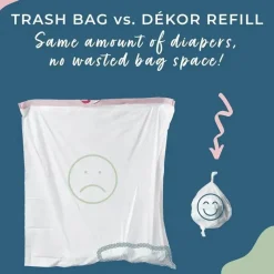 Dekor Regal-Lager - Recargas biodegradáveis ​​para balde de fraldas 2Pk Plus Clearance