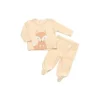 René Rofé Rene Rofe - Conjunto de veludo Fox Baby Boy 2 unidades, bege Discount