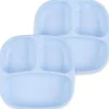 Re Play Re-Play - Placas de 3 compartimentos com paredes profundas, pacote de 2, azul gelo Online
