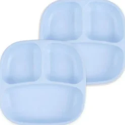 Re Play Re-Play - Placas de 3 compartimentos com paredes profundas, pacote de 2, azul gelo Online