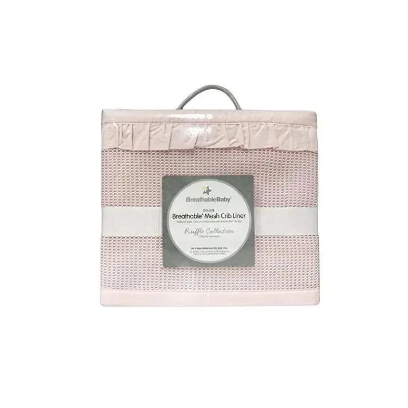 respirvelbaby__forro_de_b_SKUcolLP9lh_1.webp BreathableBaby RespirávelBaby - Forro de berço de malha respirável, coleção Deluxe Ruffle, Blush Discount