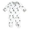 Rose Textiles Rose Textile - Baby Neutral Grey Elephant Printed Fleece Sleeper Best