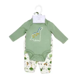 Rose Textiles Rose Textile - Conjunto com 3 peças de pé de dinossauro para meninos Online