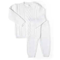 Rose Textiles Rose Textile - Conjunto de malha branca unissex para bebê, 2 unidades Online