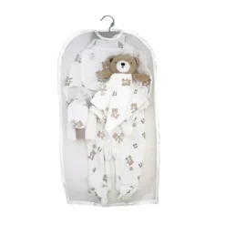 Rose Textiles Rose Textile - Conjunto de presentes de ursos pendurados neutros para bebês com 8 unidades Clearance