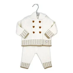 Rose Textiles Rose Textile - Conjunto de malha de aveia com capuz unissex para bebês 2Pk Sale