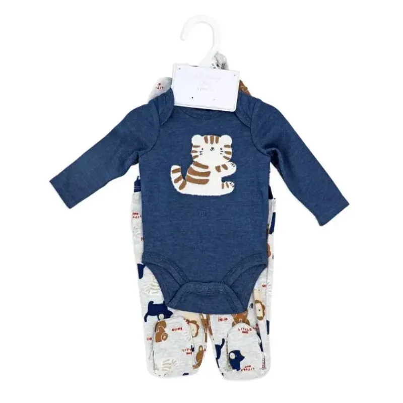 rose_textile__conjunto_de_SKUpOwR9mCh_1.webp Rose Textiles Rose Textile - Conjunto de 3 peças com pé de tigre para meninos Hot