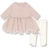 Rose Textiles Rose Textile - Conjunto de leggings tutu com corações para bebês meninas 2Pk Clearance