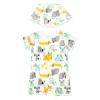 Rose Textiles Rose Textile - Conjunto de 2 macacões para bebês meninos e cachorros Clearance